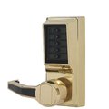 Kaba KABA: Simplex LL1011 Pushbutton Lever Lock - 03 - LL10110341- Bright Brass - LH KABA-LL10110341